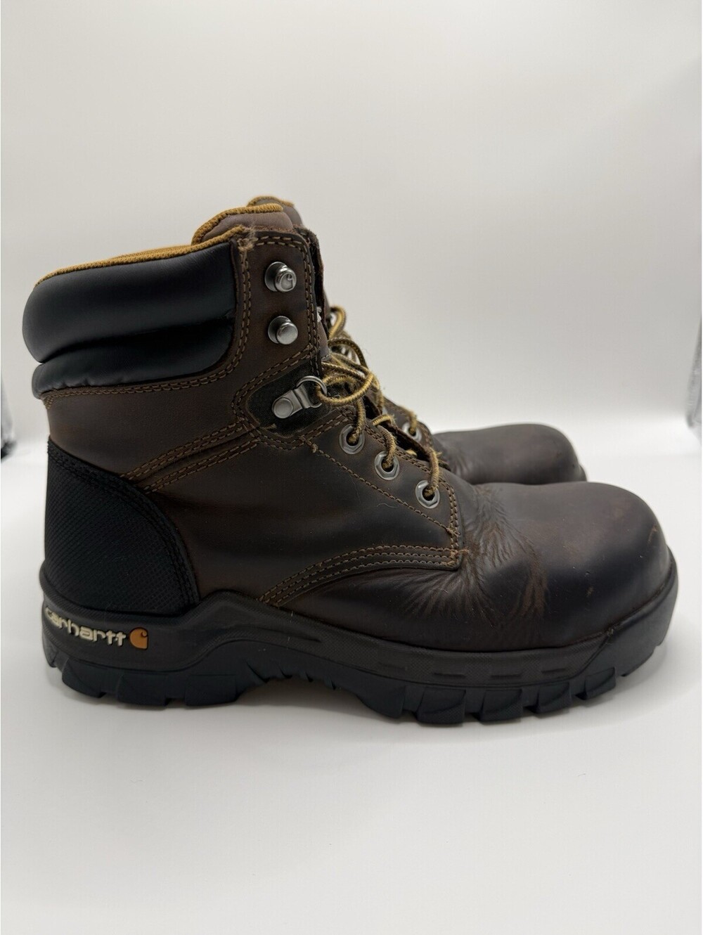 Carhartt Women's US Sz 9 Rugged Flex 6" Comp Toe Work Boots Brown